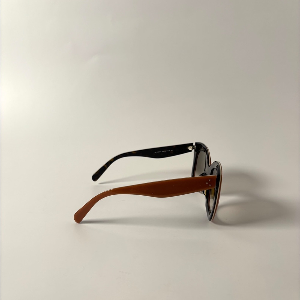 Céline Oversized Sunglasses – Caramel Square Frames – Authentic Designer Vintage - Picture 5 of 7